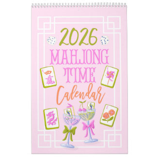 2026 Mahjong Zeit Wandkalender