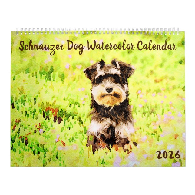 2026 Miniature Schnauzer Dog Mama Owner Lover Gift Kalender (Titelbild)