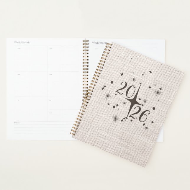 2026 Minimal Linen Planner Cover Planer (Anzeige)