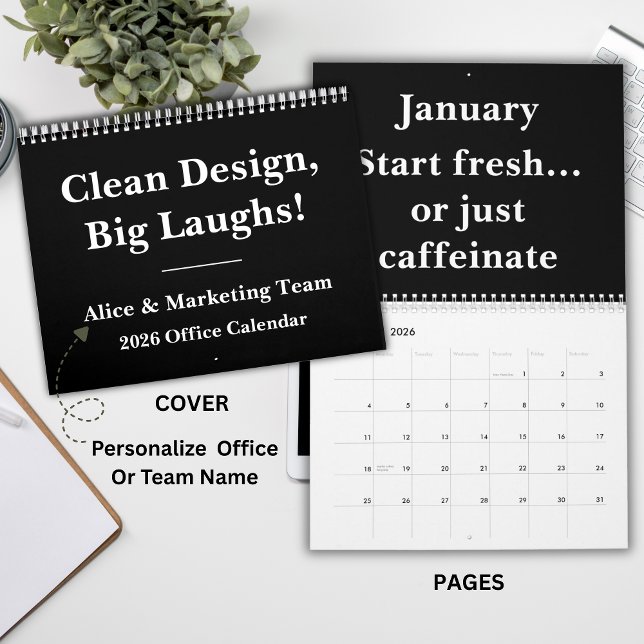 2026 Minimalist Funny Office Kalender (Von Creator hochgeladen)