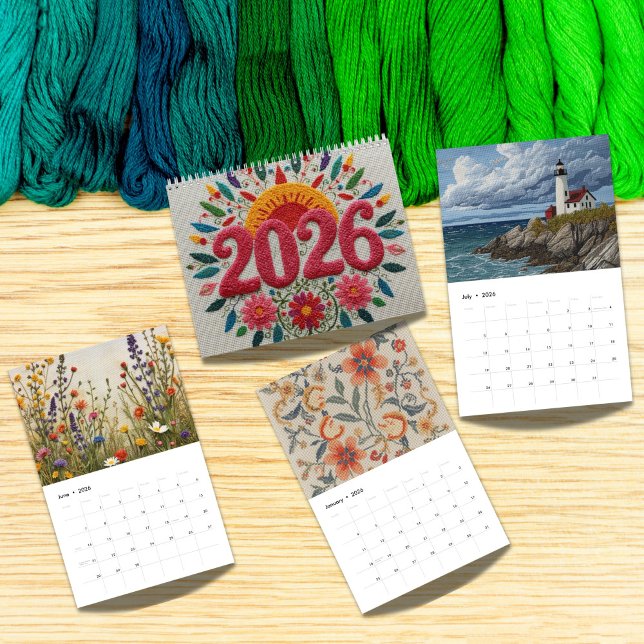 2026 Modern Cross Stitch Art | Aesthetic  Kalender (Von Creator hochgeladen)