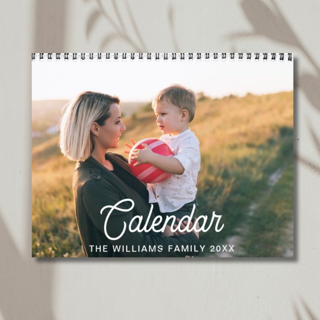 2026 Modern kreieren Sie Ihr eigenes Foto für Ihre Kalender (2026 Modern Create Your Own Custom Family Photo Calendar | Front)