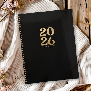 2026 Moderne Elegante Imitats Goldene Foil Glitzer Planer