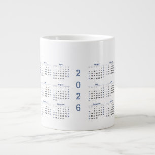 2026 Monats Kalender Jumbo-Tasse