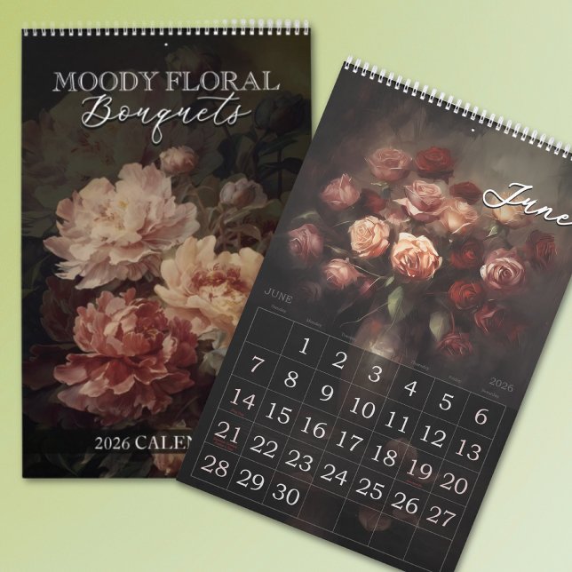2026 moody floral bouquets kalender (Von Creator hochgeladen)