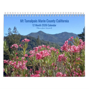 2026 Mt Tamalpais Marin Landkreis CA Kalender