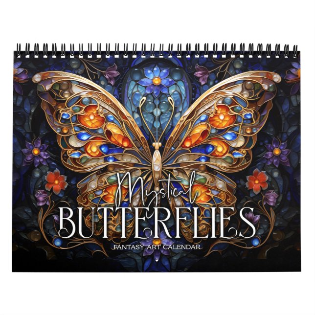 2026 Mystical Butterflies Fantasy Art Calendar Kalender (Titelbild)