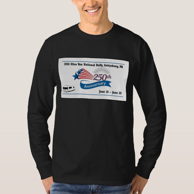 2026 National Rally Langarmshirt T-Shirt (Vorderseite)