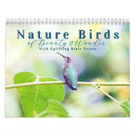 2026 Natur Vögel mit aufbauender Schriftstelle Kalender