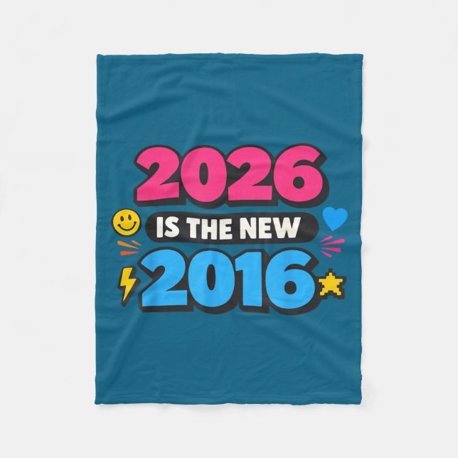 2026 Neu 2016 Internet Nostalgie Design Fleecedecke (Vorderseite)