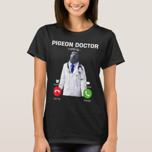 2026 neuer Brainrot-Internet-Meme-Arzt-Taube T-Shirt
