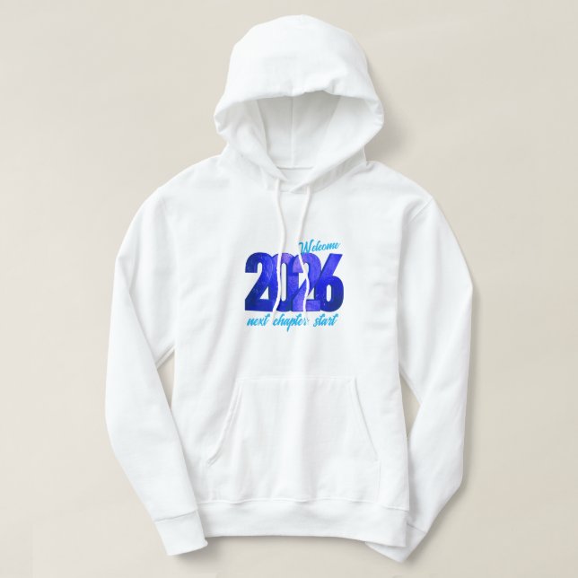 2026 NEUJAHR MÄNNER ERWACHSENE PULLOVER HOODIE (Design vorne)