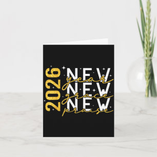 2026 Neujahr Neue Gnade Neues Lob Silvester Karte