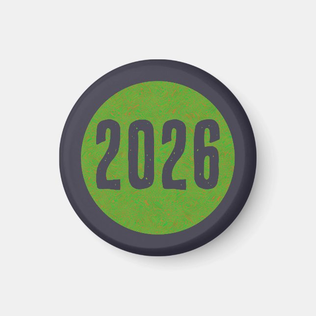 2026 Neujahrsmagnet Magnet (Vorne)