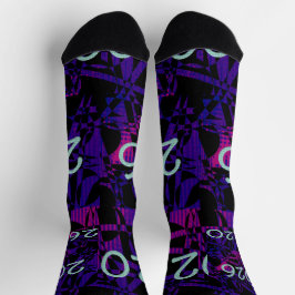 2026 New Year New Years socks purple fun funny Socken
