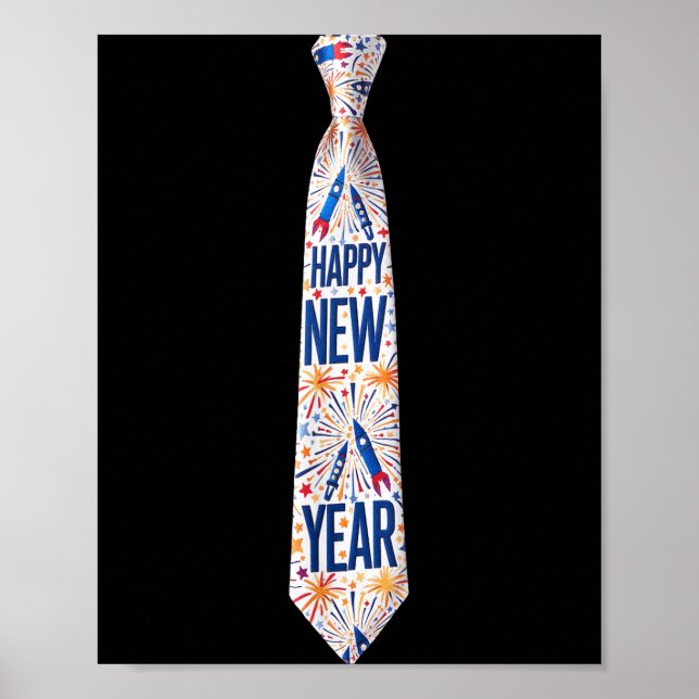 2026 New Year’s Party Fireworks Funny Celebration  Poster (Vorne)