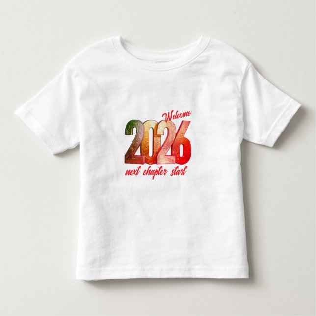 2026 NEW YEAR TODDLER FINE JERSEY T-SHIRT (Vorderseite)