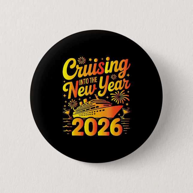 2026 New Years Eve Cruising Trip Christmas Cruise  Button (Vorderseite)