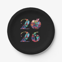 2026 New Year's Eve Party-Colorful Pappteller