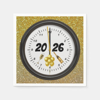 2026 New Years Paper Napkins Serviette