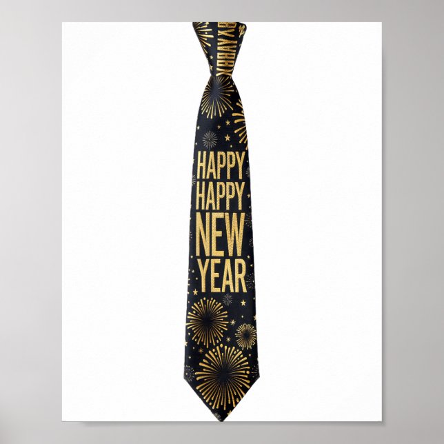 2026 New Year's Party Funny Fireworks Party New Ye Poster (Vorne)