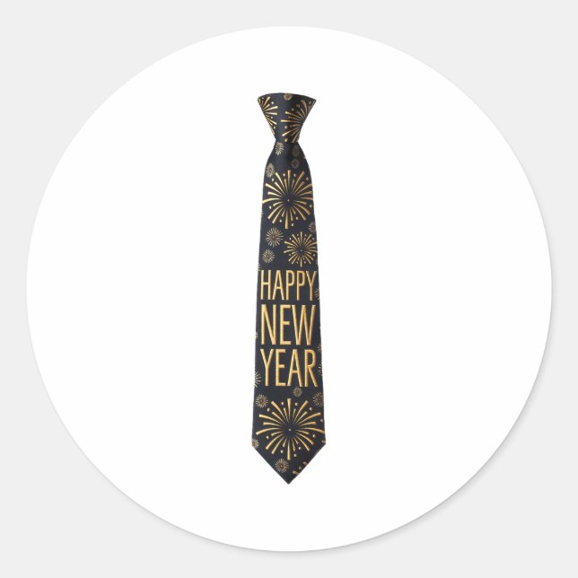 2026 New Year's Party Funny Fireworks Party New Ye Runder Aufkleber (Vorderseite)