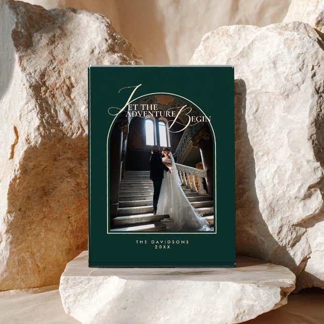 2026 Newlyweds Modern Minimal Elegant Classic Fotoblock (Von Creator hochgeladen)