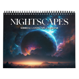 2026 Nightscapes 2 Surreal Space Landscape Art Kalender