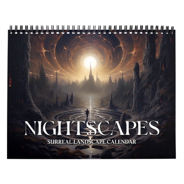 2026 Nightscapes 3 Surreal Space Landscape Art Kalender (Titelbild)