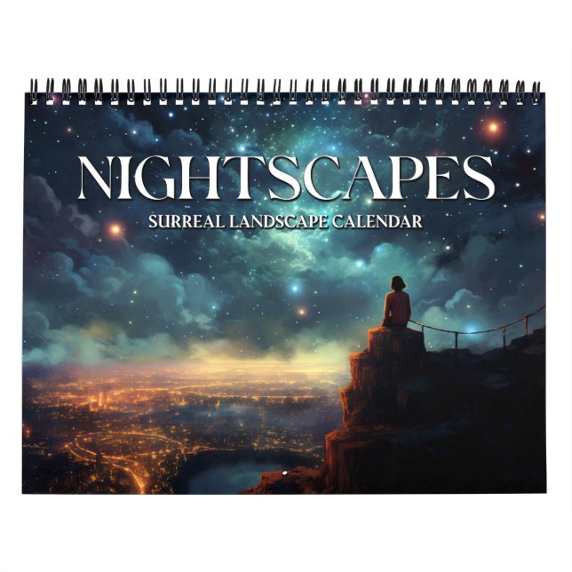 2026 Nightscapes 4 Surreal Space Landscape Art Kalender (Titelbild)