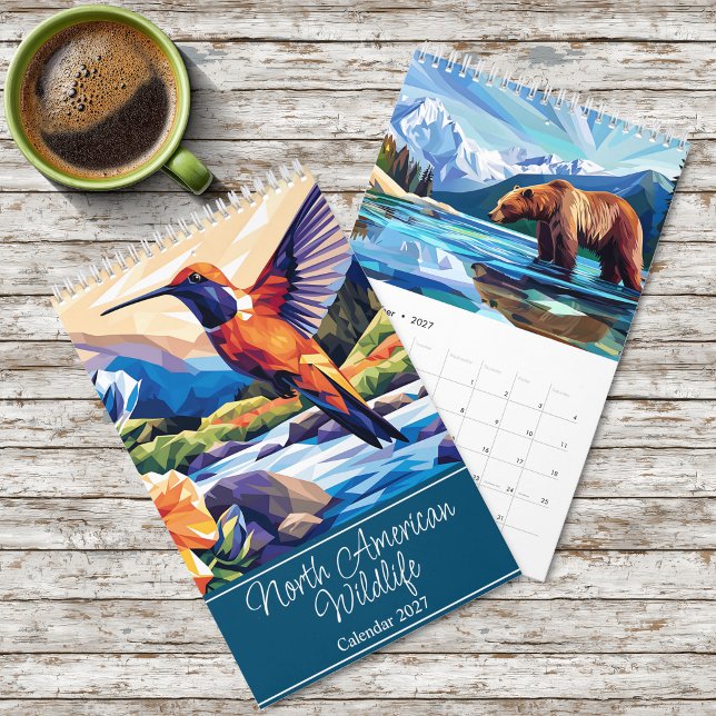2026 North American Wildlife Single Page Kalender (Von Creator hochgeladen)