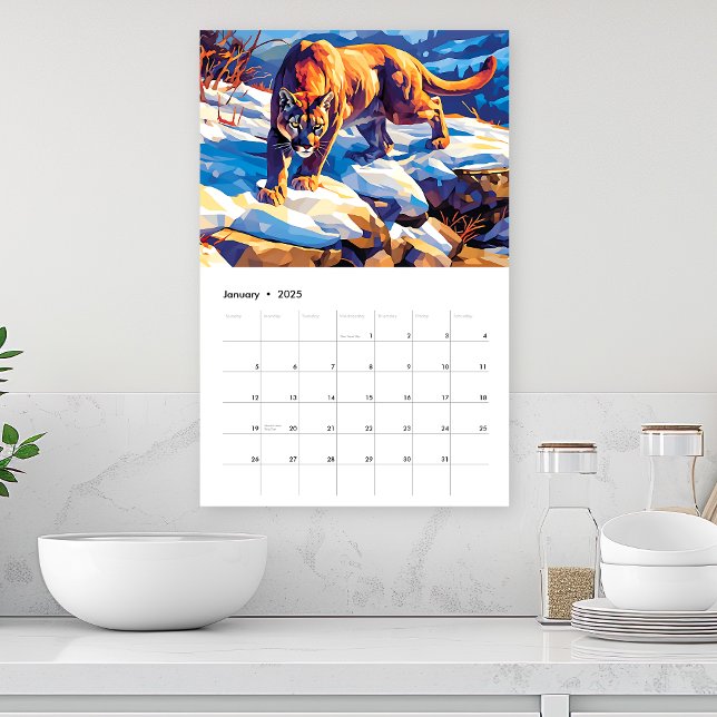 2026 North American Wildlife Single Page Kalender (Von Creator hochgeladen)