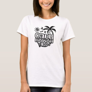 2026 Oahu, Hawaii Urlaub oder Reise T-Shirt