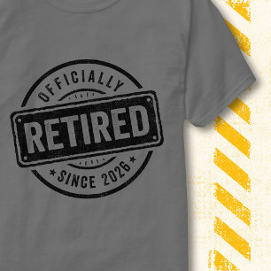 2026 Offiziell Im Ruhestand Retro Vintage Pensioni T-Shirt