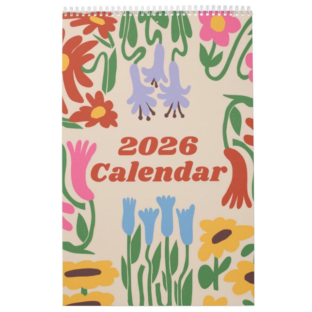 2026 One-Page Small Calendar – Clean and Modern Kalender (Titelbild)