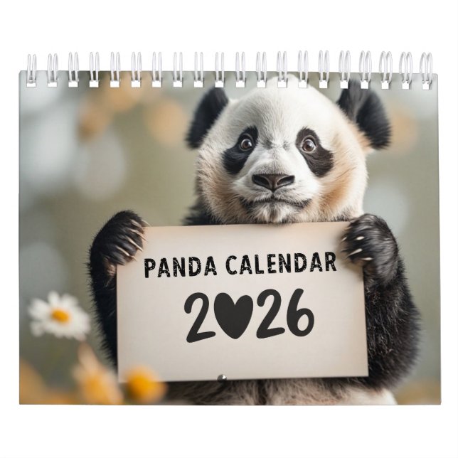 2026 Panda-Kalender Kalender (Titelbild)