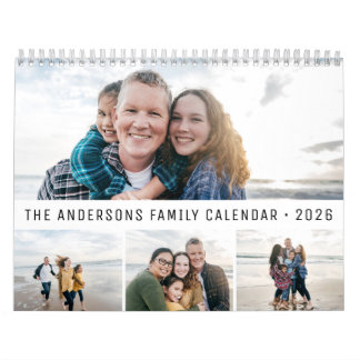 2026 Personalisierte Familie Einfach Minimalistisc Kalender