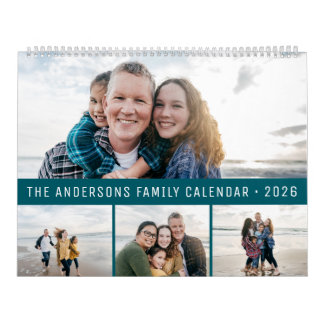 2026 Personalisierte Familie Einfach Minimalistisc Kalender