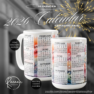 2026 Personalisierter 0,44 l Keramikbecher mit Kal Kaffeetasse