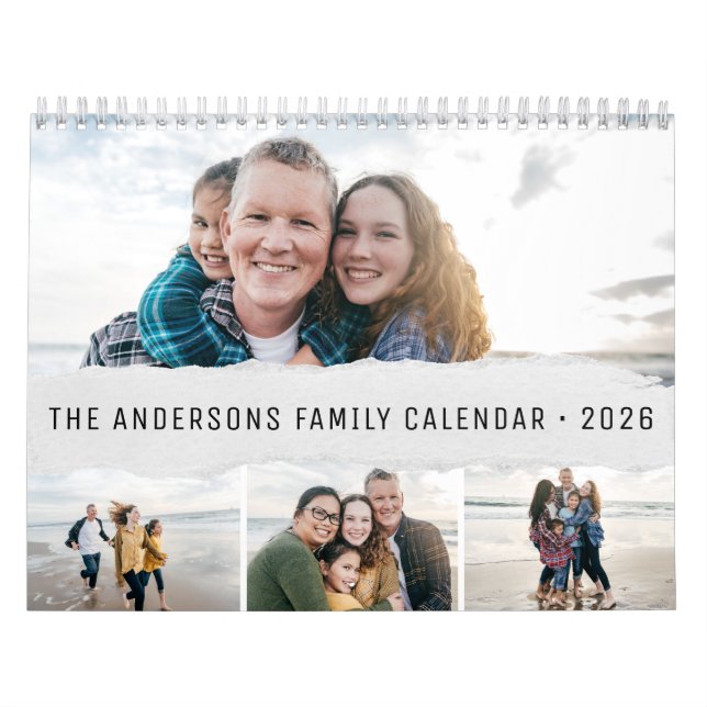 2026 Personalized Family Simple Minimalist  Kalender (Titelbild)