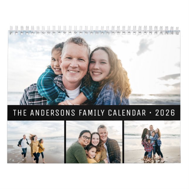 2026 Personalized Family Simple Minimalist  Kalender (Titelbild)