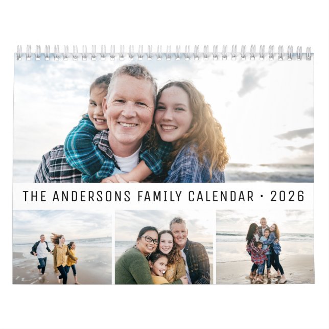 2026 Personalized Family Simple Minimalist  Kalender (Titelbild)