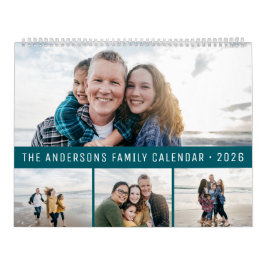 2026 Personalized Family Simple Minimalist Kalender
