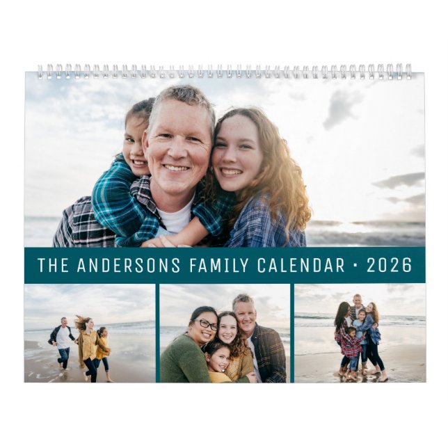 2026 Personalized Family Simple Minimalist  Kalender (Titelbild)
