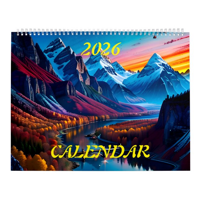 2026 Phantastische schöne Landschaften zwei Kalender (Titelbild)