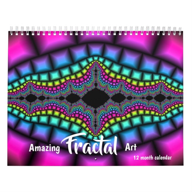 2026 Phantastisches Fraktal Art Psychedelic Kalender (Titelbild)