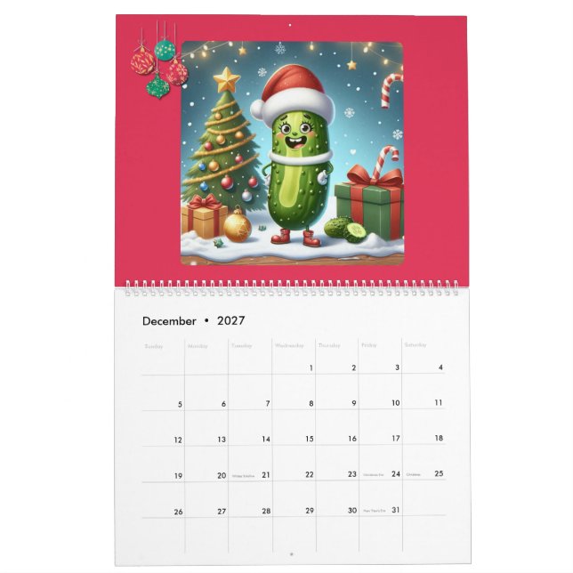 2026 Pickle Character Themed  Kalender (Dez 2027)