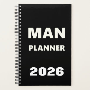 2026 Planer für Männer Mann Planer weiße Schrift s