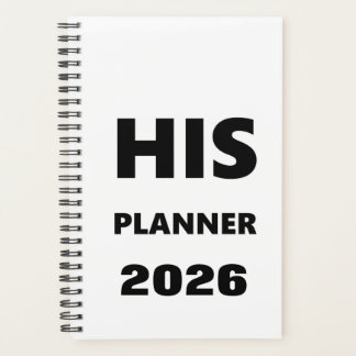 2026 Planer für Männer Sein Planer Weiße Schrift S