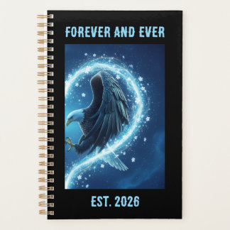2026 Planner Bald Eagle Heart Love 2 Custom Year Planer